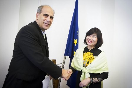 Đại sứ Việt Nam tại Slovakia chào xã giao Phó Thủ tướng, Bộ trưởng Ngoại giao và hội nhập Châu Âu  - ảnh 1